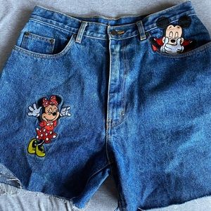Mickey denim shorts